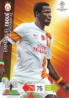 Emmanuel Eboue Galatasaray AS 2012/13 Panini Adrenalyn XL CL #101